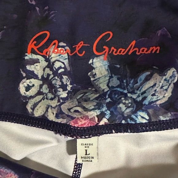 Robert Graham High-waist Leggings with Floral Print - Size L - Picture 3 of 4